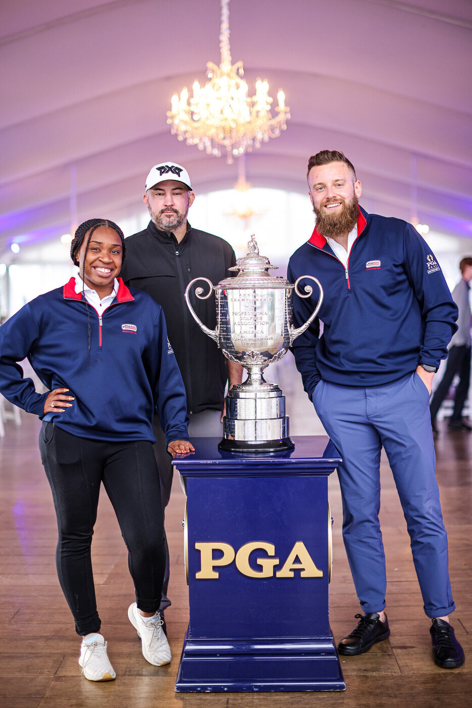 With the Wanamaker Trophy