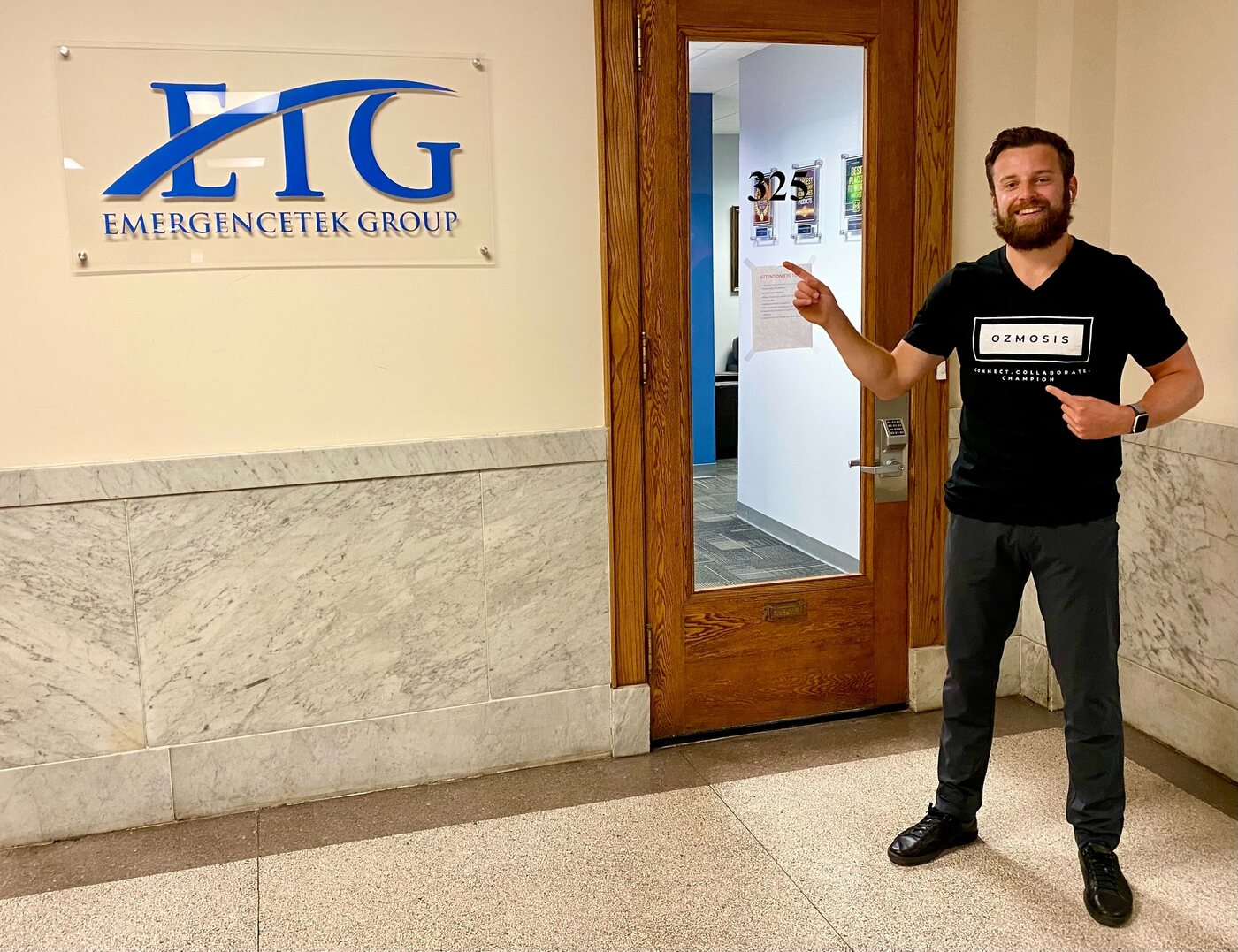 At the ETG office