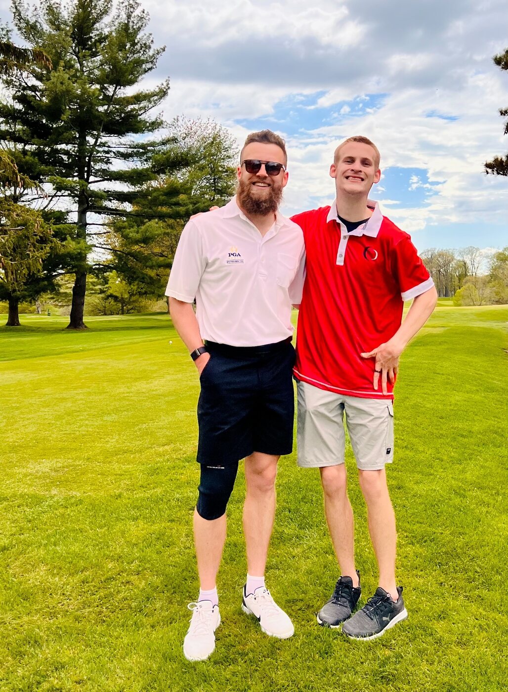 On the course together