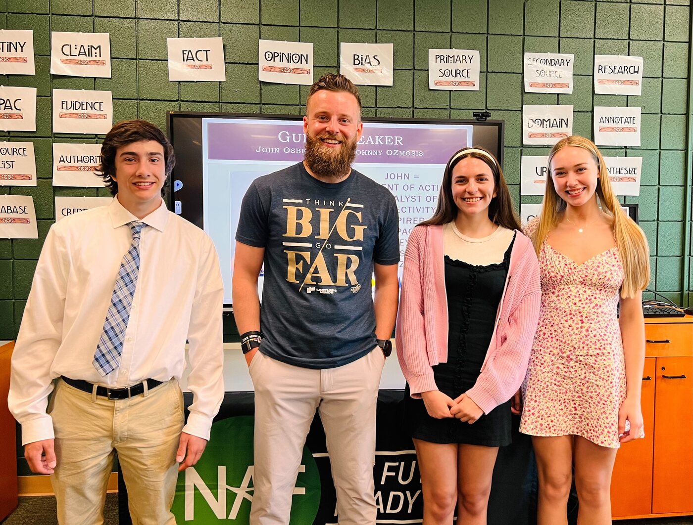 Guest speaker: Think Big, Go Far